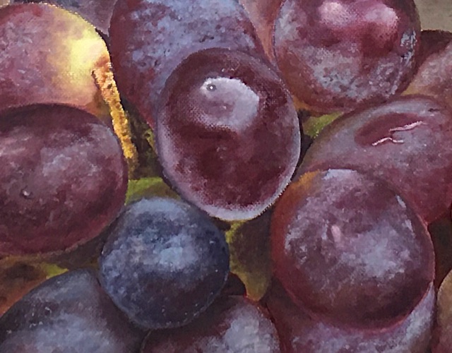 Closeup of painting