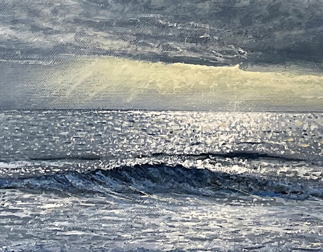 Closeup of painting