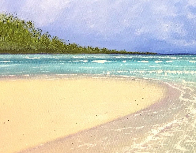 Closeup of painting